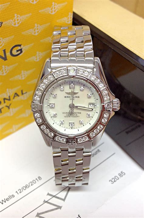 breitling callistino diamond bezel|breitling galactic 41 diamond bezel.